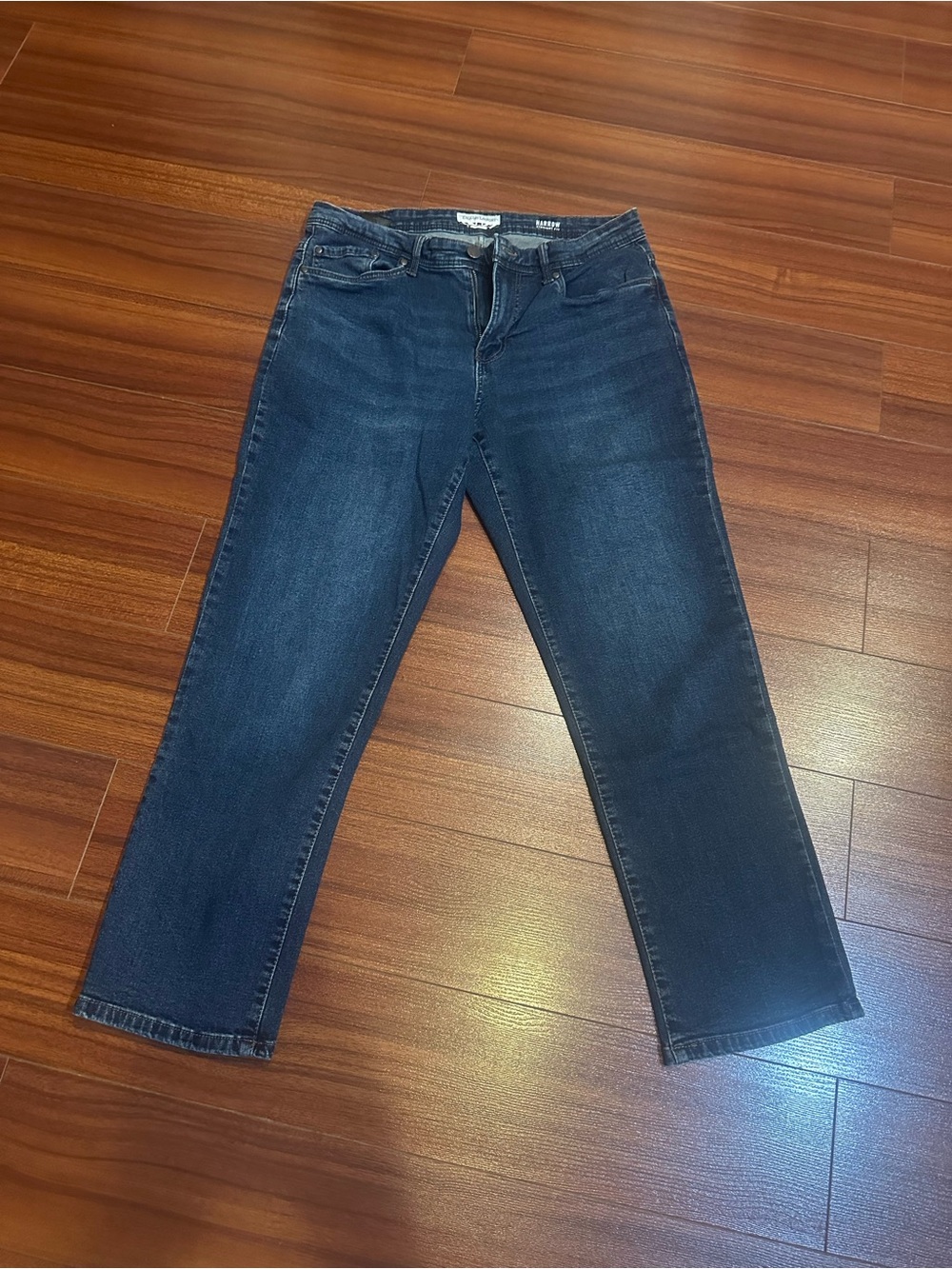 English Laundry Men's Dark Blue Straight Jeans